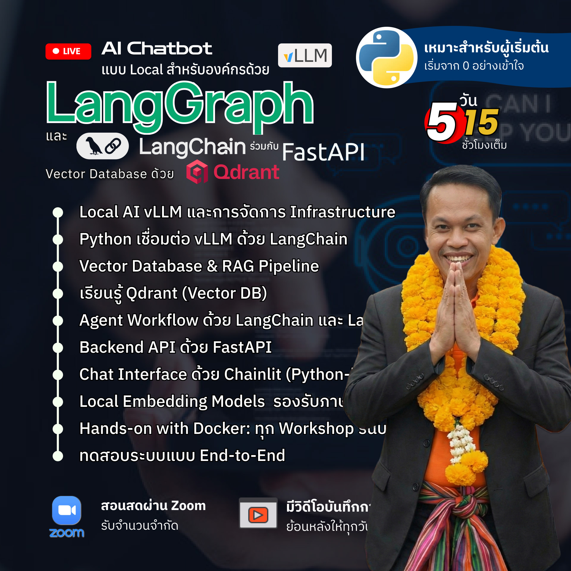 AI Chatbot On-Premise with LangChain and LangGraph by Python