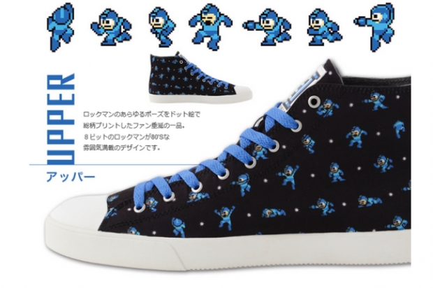 เอาใจเกมเมอร์รุ่นเก๋าด้วยรองเท้าผ้าใบลาย Rockman สุดฮิปสเตอร์