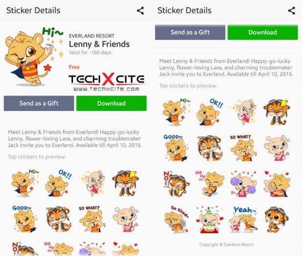 แจกฟรีสติ๊กเกอร์ Lenny & Friends