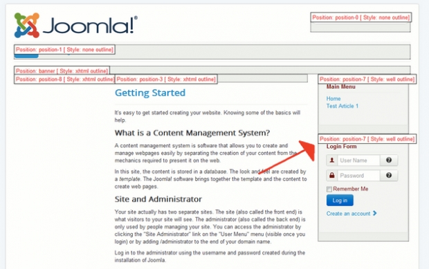 เทคนิคการแก้ไขโมดูล Position 7 ใน Joomla 3