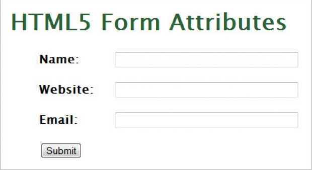 วิธีการใช้งานแอททิบิวต์ใหม่ๆ ของ Form ใน HTML5 เพิ่มความน่าสนใจยิ่งขึ้น