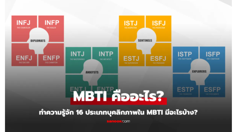 MBTI คืออะไร และ 16 ประเภทบุคลิกภาพใน MBTI มีอะไรบ้าง