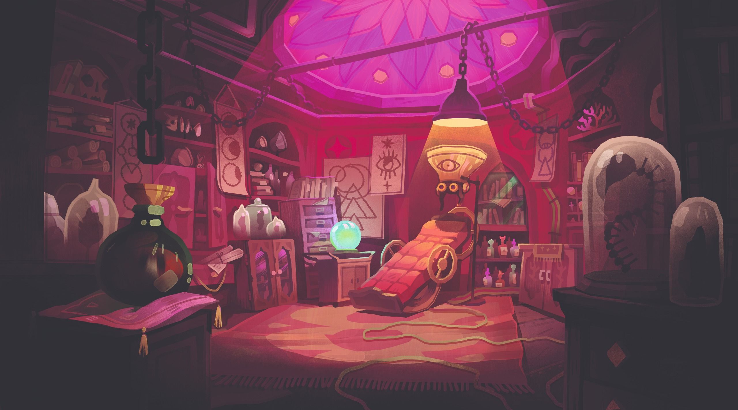 เบื้องหลังการสร้างฉากเกม point-and-click ใน The Mermaid Mask โดยศิลปิน Catherine Unger