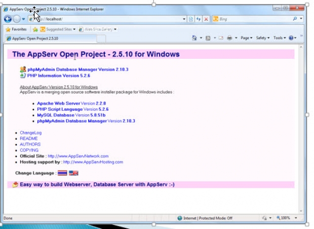 ขั้นตอนการติดตั้ง AppServ บน Windows