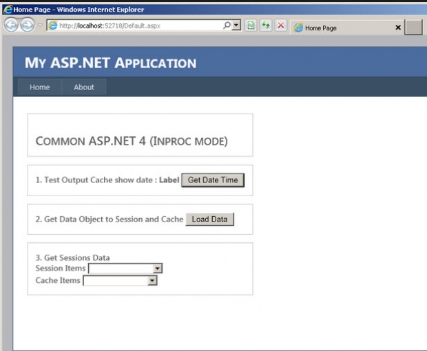 การทดสอบสคริปต์ของ ASP.NET 