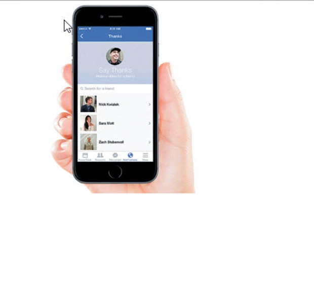 facebook เปิดตัวฟีเจอร์ เซย์ แธงค์ส
