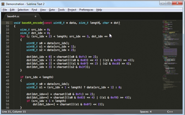 โปรแกรม Sublime Text 