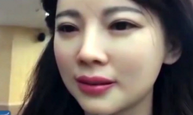 หุ่นยนต์สาวสวย ตัวแรกของจีน 