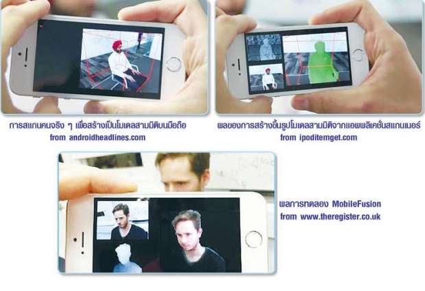 MobileFusion:เปลี่ยนสมาร์ทโฟนเป็นสแกนเนอร์สามมิติ