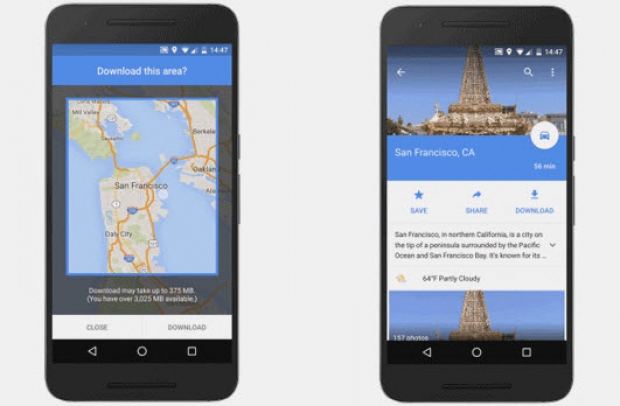 Google Maps เปิดระบบนำทางแบบไม่ต้องต่อเน็ต