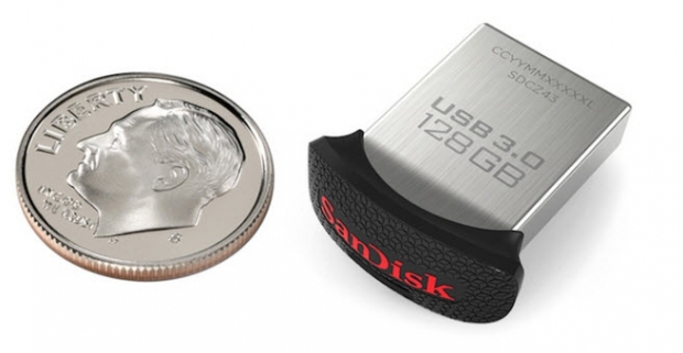 Flash Drive Ultra Fit USB ของ SanDisk ขนาดเล็กที่สุดในโลก