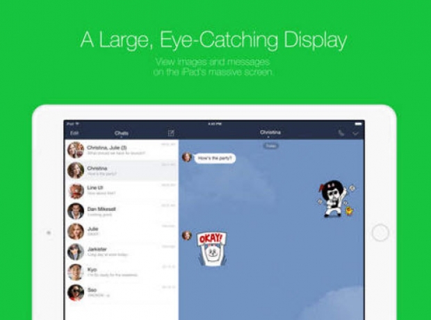 LINE iOS อัพเดทรองรับ iPad 