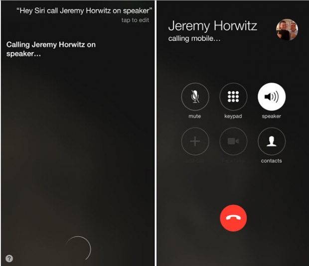  iOS 8.3 สั่งให้โทรออก พร้อมเปิด Speaker Phone ได้