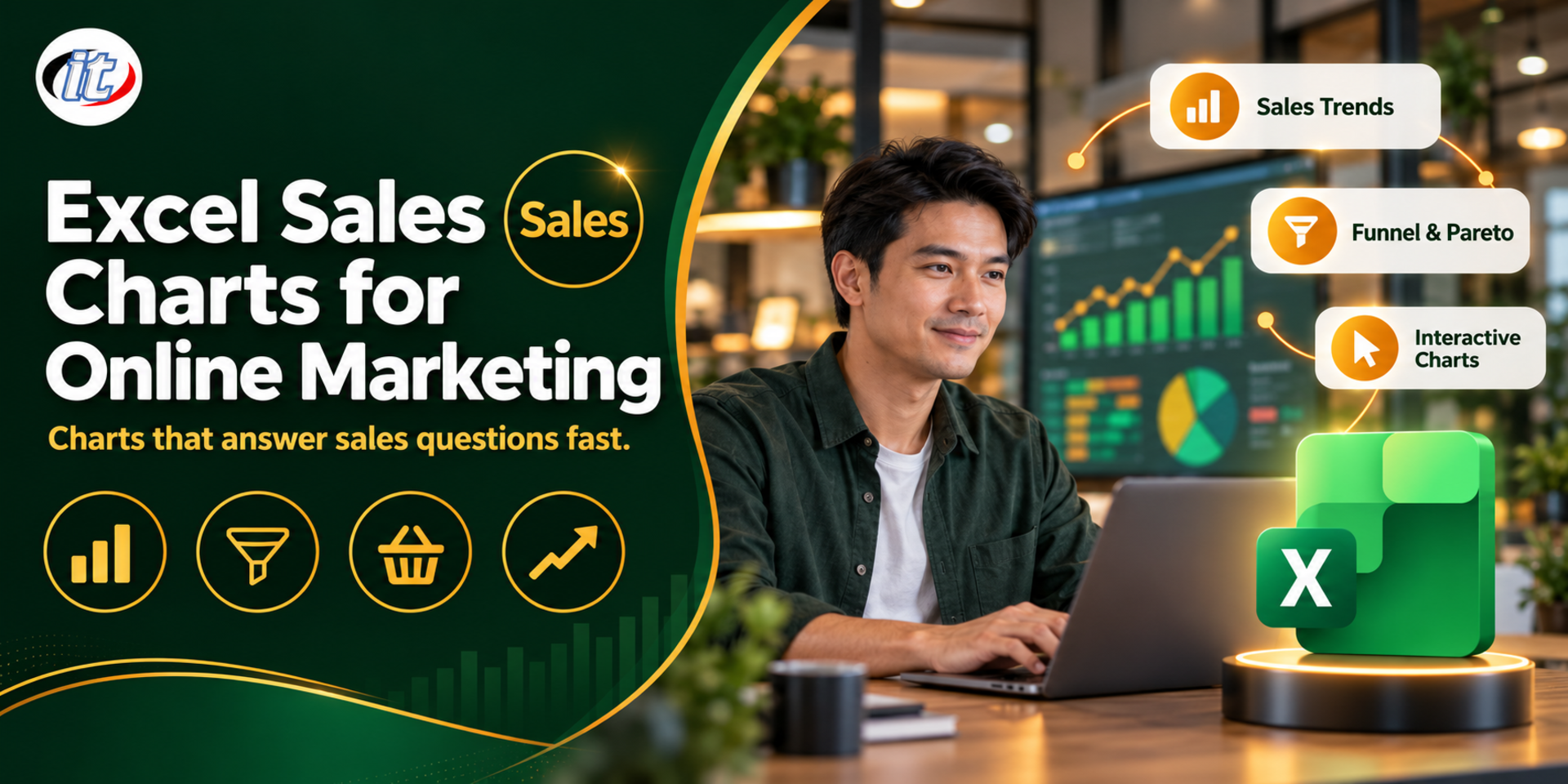 Excel Sales Charts for Online Marketing